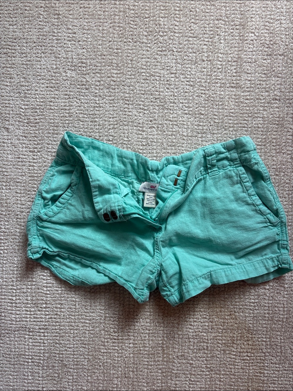 Vineyard Vines Mint Green Women's Cargo Shorts